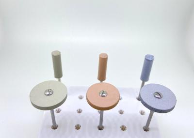 Polishers de borracha azuis do silicone grosseiros/meio/Grit For Dental Lab Polishing fina