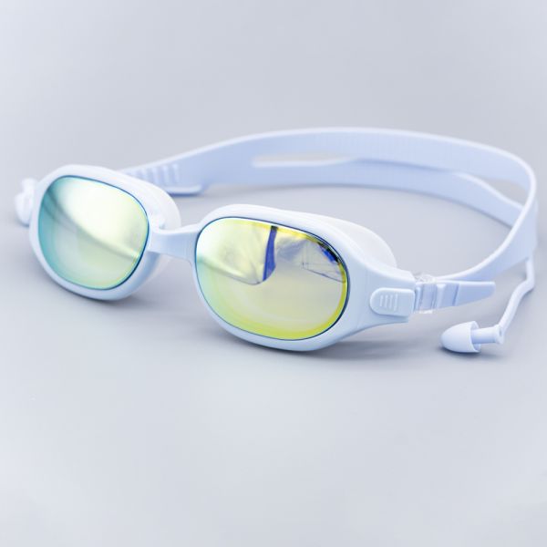 High Definition Electroplated Swimming Goggles Female Swimming Goggles Non Leaking With Gold Lens