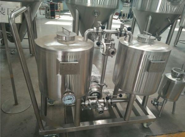SS304 / 316 CIP Brewing Equipment Cleaning Trolly Disinfecting Tank /  Lye Tank