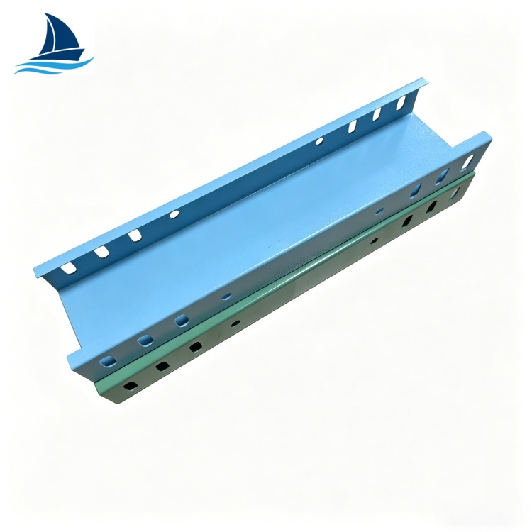 Trough Type Cable Tray Spray Painted For Data Center Cable Support