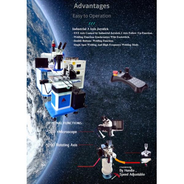 YAG Mold Reapir Laser Welding Machine for Metal Iron Stainless Steel 200W 300W 400W