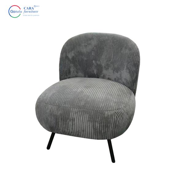 Customize Home Balcony Furniture Fabric Material Armless Grey Sofa Chair For Living Room Fabric Sofa