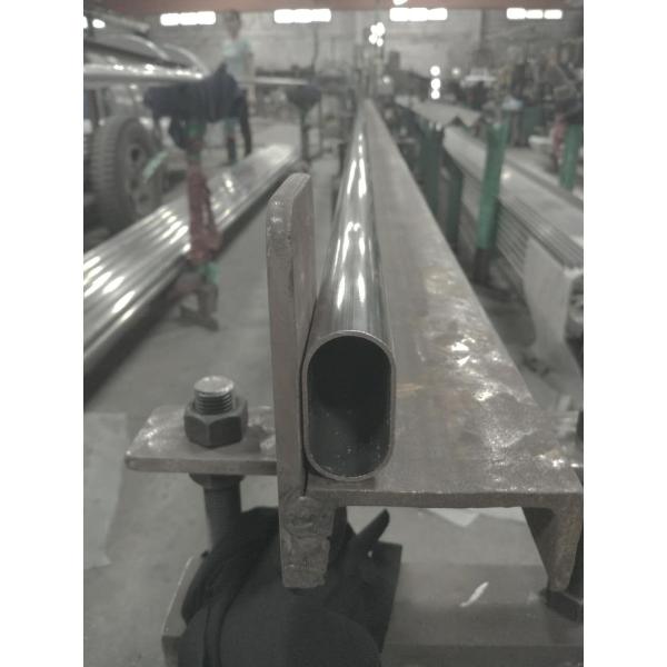 finition polie ovale plate de balustrade de tube de l'acier inoxydable 304 316