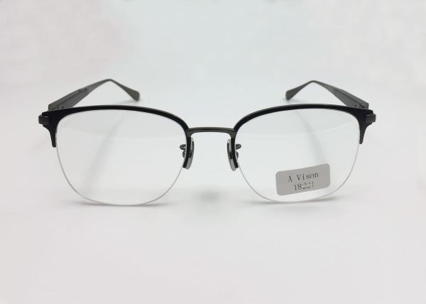 Semi-rim titanium optical eyeglasses for Men top quality New design 2018