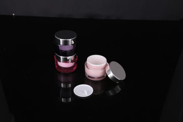 hand lip crystal pump empty square white Screen Printing Airless 30ml Cosmetic Cream Jars