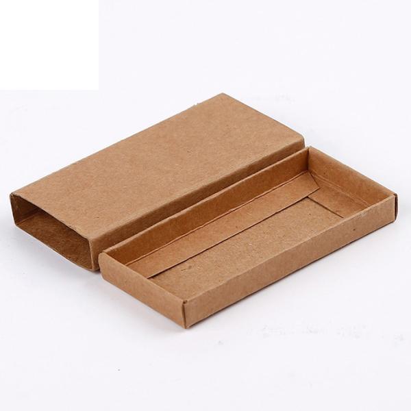 Kraft paper match box custom personal logo printing with long matches sticks