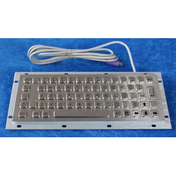 Professional IP65 Vandal Resistant Stainless Steel Metallic Keyboard Waterproof