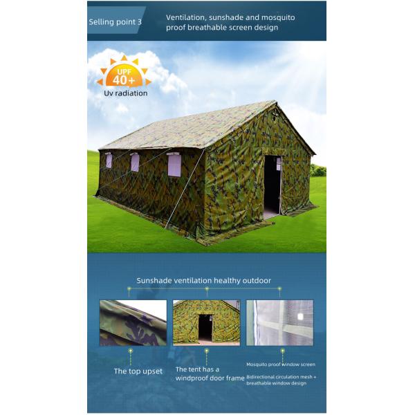 Oxford Military Camping Gear Camouflage Waterproof Tent 5*10*1.8*3.1m