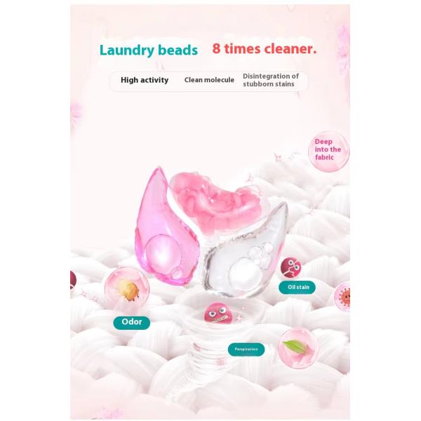 Customized Eco-Friendly Three-Chamber Three-In-One Scented Laundry Detergent Pods For Stock