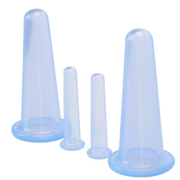 Facial Cupping Therapy Set 4 in 1 Silicone Cups for Chinese Medicine Apparatus and Eco-Friendly