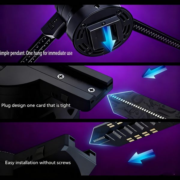 Ventilador holográfico 3D con 768 lámparas LED 1 ms Tiempo de respuesta y 3740 nit Brillo para uso en interiores