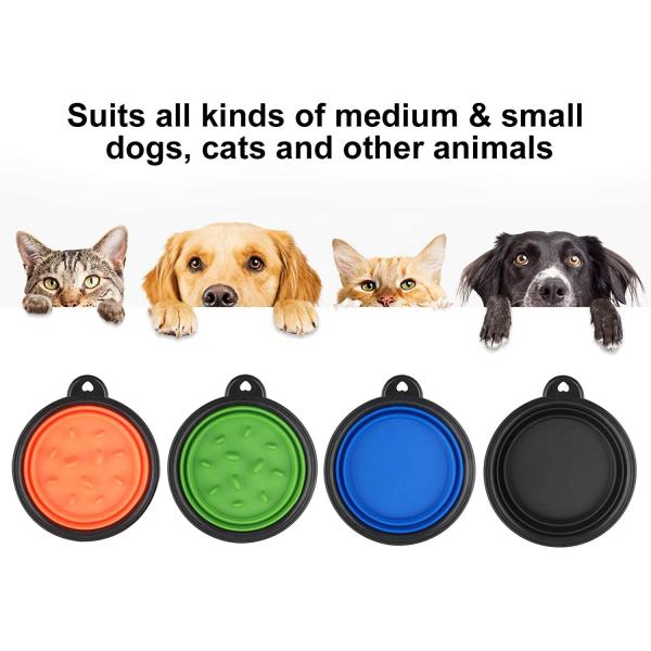 Портативная машинка шара воды собаки еды силикона складная медленная складная для питаясь мочить