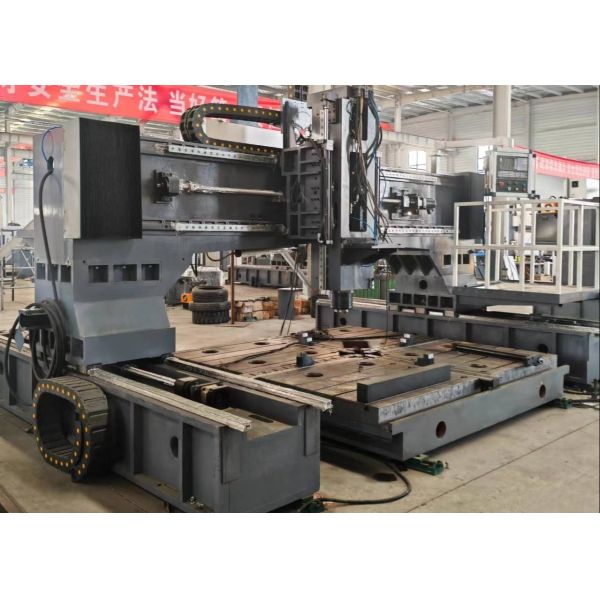 6500x4000x2700mm Overall Size CNC Flange Drilling Milling Machine 28mm T-Slot Width Workbench