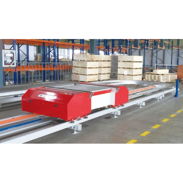 Two Way Radio Shuttle Cart And Carrier ASRS Automatic Storage And Retrieval System  Pallet Runner Rack System