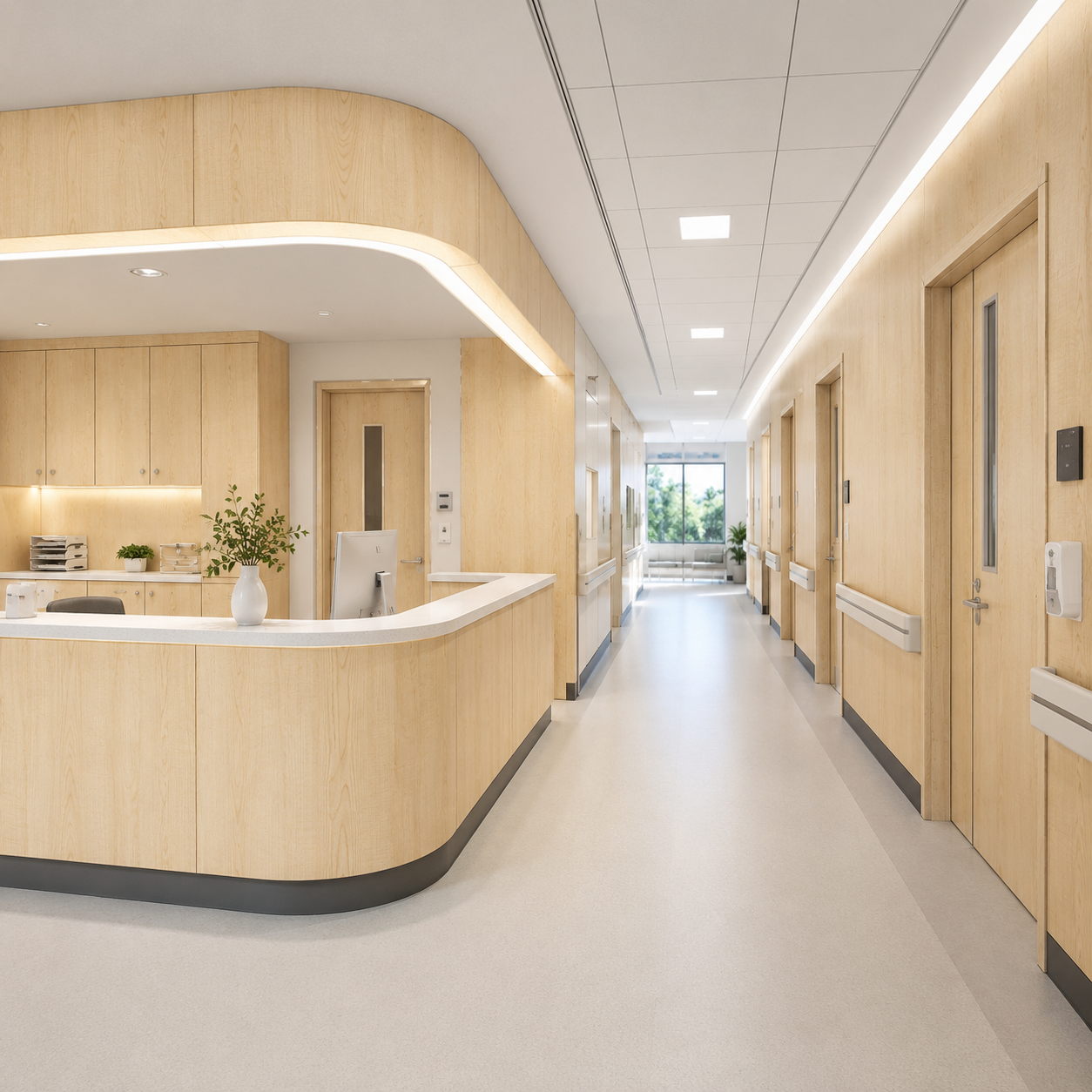 Waterproof Phenolic Wall Panel for Medical Transfusion Room Wall Cladding
