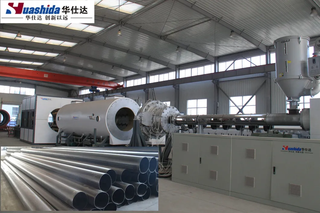 Vacuum Calibration Plastic HDPE Jacket Shell Casing Extrution Machinery for PUR Foaming Pre-Insulated Pipe Line