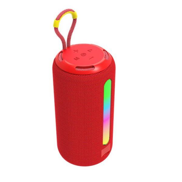 1200mAh Portable Fabric Wireless Speaker , TWS Bluetooth Speaker With RGB Light