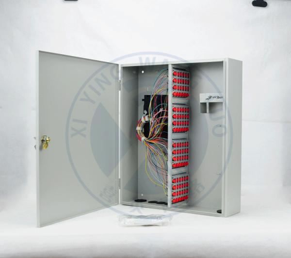 Intdoor wall mounted 96 ports fiber optic terminal distribution box