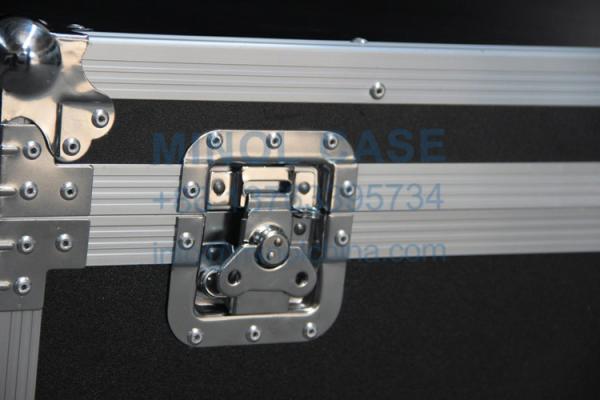 Black Flight Case For Carrying Equipment With Wheels Tool Flight Aluminum Carrying Case