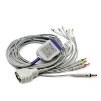 Cabo TPU Gray Color No Resistance do ECG do cabo de Ecg da ligação Banana4.0 10