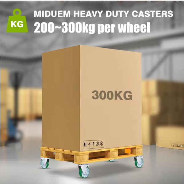 Industrial Steel Rim Cast PU Caster Wheels Heavy Duty Polyurethane Casters Shock Absorbing