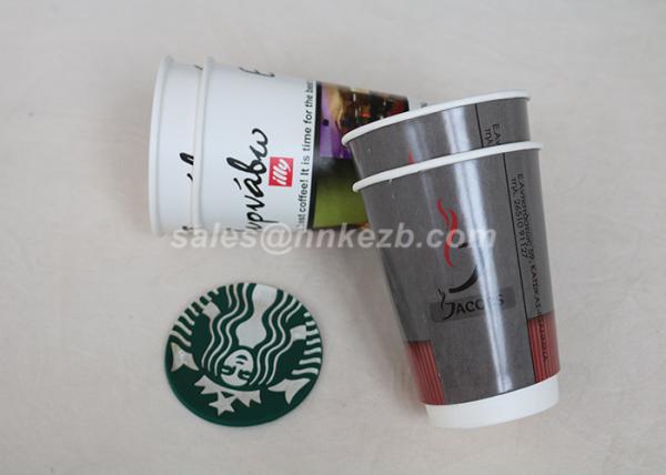 Eco Friendly 12oz Double Wall Paper Cup With Lid Takeaway For Hot Drinking