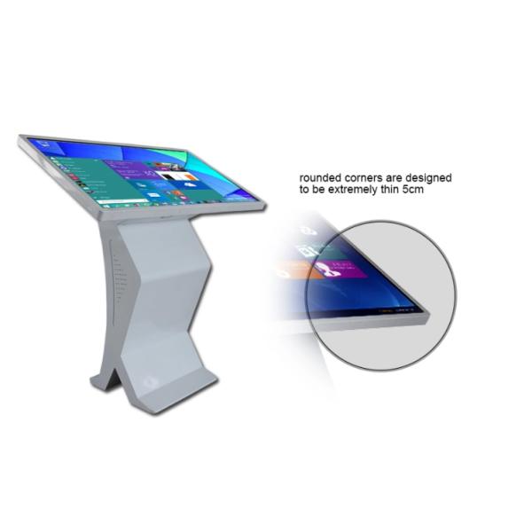 Interactive Multi Points Touch Screen Signage , K Shape LCD Kiosk Displays