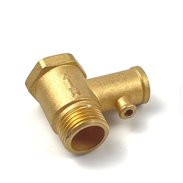 Brass Water Heater Safety Relief Valve Body Thread Backflow Preventer Valve Body for Electric Water Heater Pressure Protection