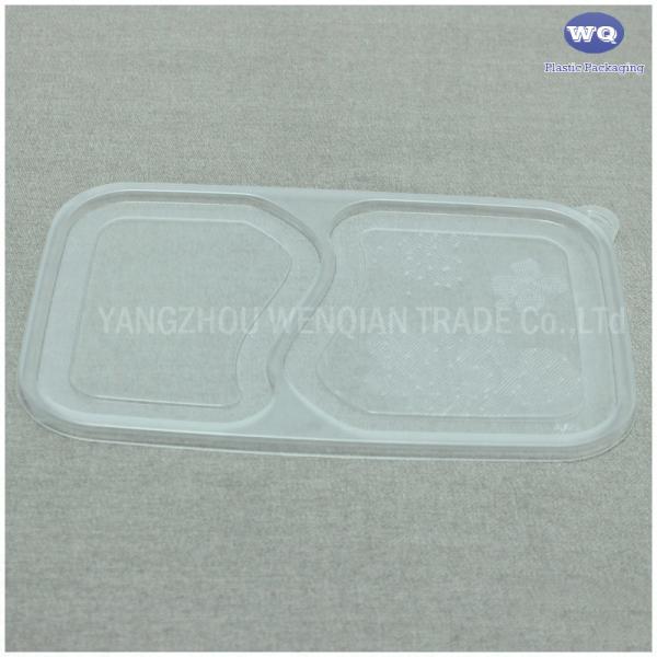 Restaurant Supply Disposable 2-Coms PP Plastic Lunch Box-Durable Heat resistant food tray lid -Plastic Food Containers