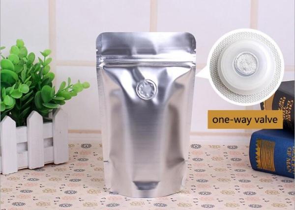 50g Subfilm Aluminum Foil Stand Up Pouch Small Bread Coffee Beans Mylar Silver Foil Bag