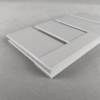 Decorative Storage Display Garage PVC Slatwall Panels Grey For Living Room