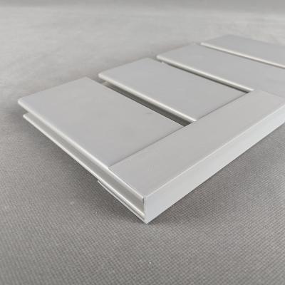 Decorative Storage Display Garage PVC Slatwall Panels Grey For Living Room