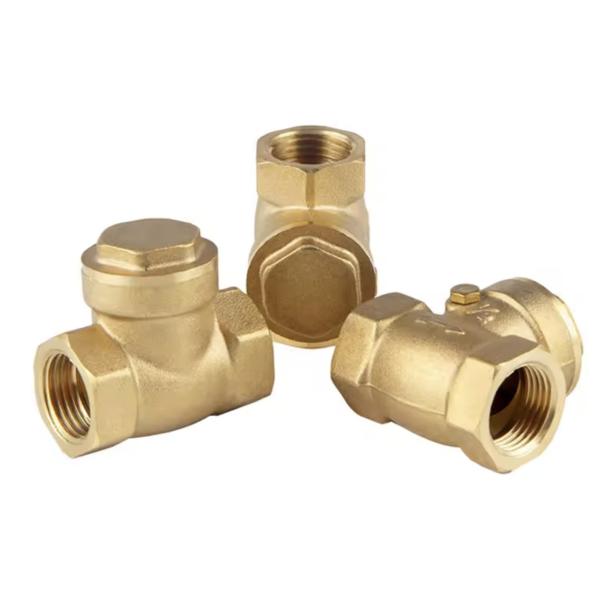 Закрученный нить Swing Check Valve Односторонний чековый клапан DN15-25 Кованый латуниный Stop Check Valve с 1 PSI давлением трещины