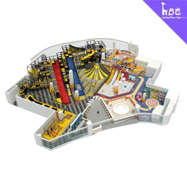 Structure personnalisable de jeu intérieur pour les enfants avec thème jungle