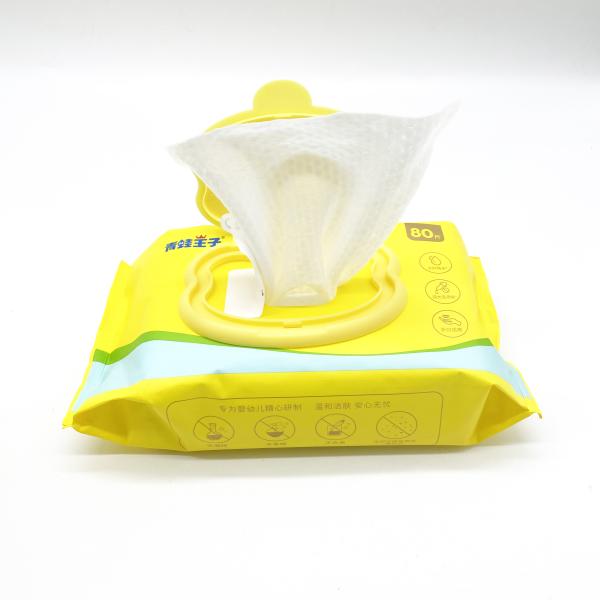 Household Cotton Natural Disposable Baby Wipes Soft Unscented For Sensitive Skin