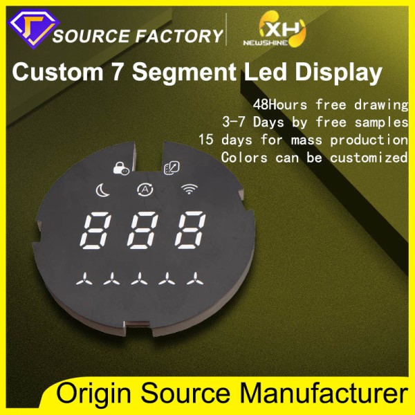 Source Manufacturer DIP Custom 7 Segment Led Display Arduino Super bright Led Customized 7 Segment Display Full color Custom Seven Segment Led FND Display for Air Cleaner