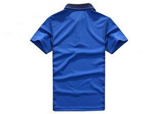 Knitted Embroidered Men's Work Polo Shirts , Short Sleeve Plain Women's Polo Shirts