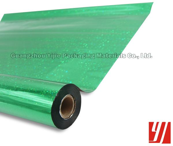 Cilindro que carimba o ANIMAL DE ESTIMAÇÃO folha holográfica de um verde de 18 mícrons