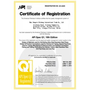 Wuxi Hengxin Zhicheng International Trade Co., LTD Certifications