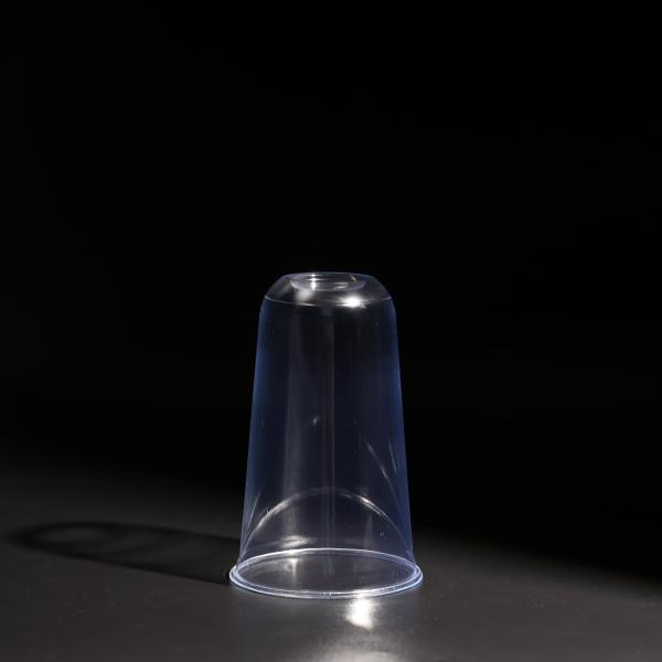 Copo PET de plástico transparente descartável para bebidas frias Capacidade 18 oz