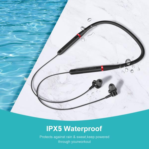 Ergonomic 3D Neckband Bluetooth Headphones Wireless Magnetic Suction Earphones DC5V