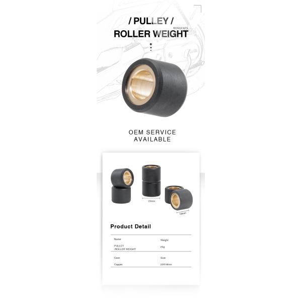Customized 25g Pulley Beads Scooter 23*18 Weight Roller Set for CH-250 Sample Accepted