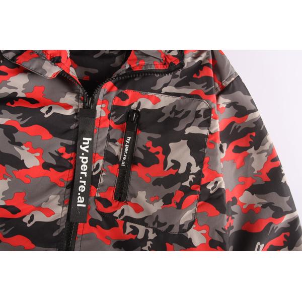 100% Polyester Junior Kids Print Jacket 4 Colors Optional