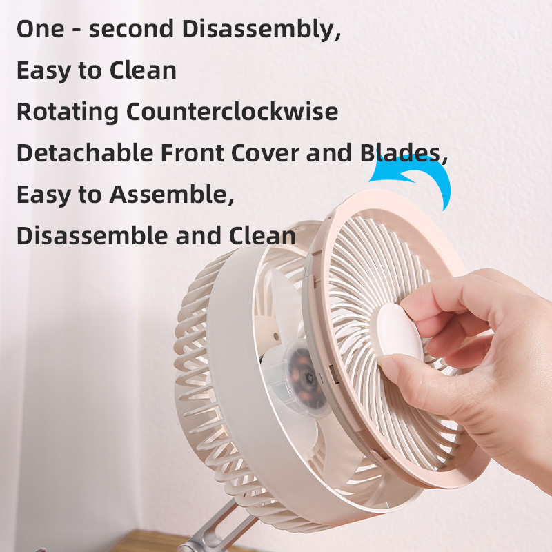 Factory 3-Speed Adjustable OEM/ODM Custom Logo & Color  Rechargeable Battery Certified Bulk Wholesale Desktop Fan
