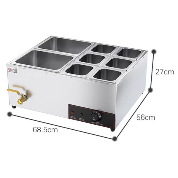 Коммерческий суп из нержавеющей стали Bain Marie Food Warmer для гостиницы Ресторан Буфет