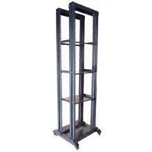 27U Open Rack with 4 Stands and 4 Wheels Cabinet Standard 19inch IP20 Protection