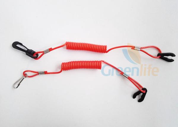 Universal Red Jet Ski Safety Lanyard For Outboard Motors Floating Wave Runner