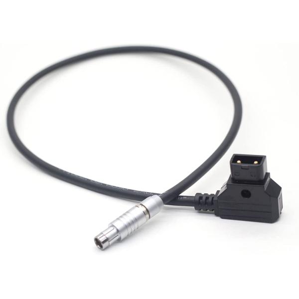 Black Follow Focus Cable Dtap Male To RS Fischer 3 Pin Male