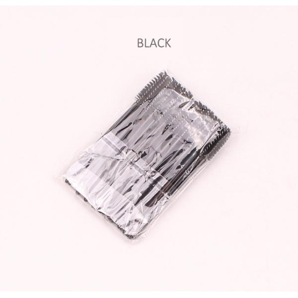 50 Pcs Plastic Disposable 10cm Eyelash Extension Cleaning Brush