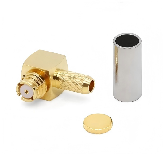 6GHz RF Connector SMP Right Angle Female Connector Crimping Type SMP-C-KW-1.5